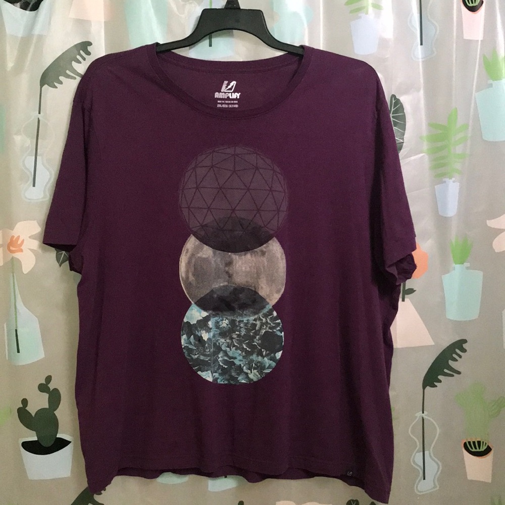 Amplify Purple moon design T-shirt